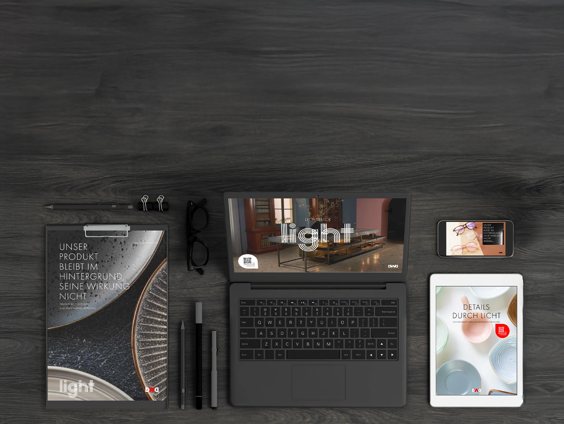 DWD Teaser in Referenz Mockup mit verschiedenen Geräten